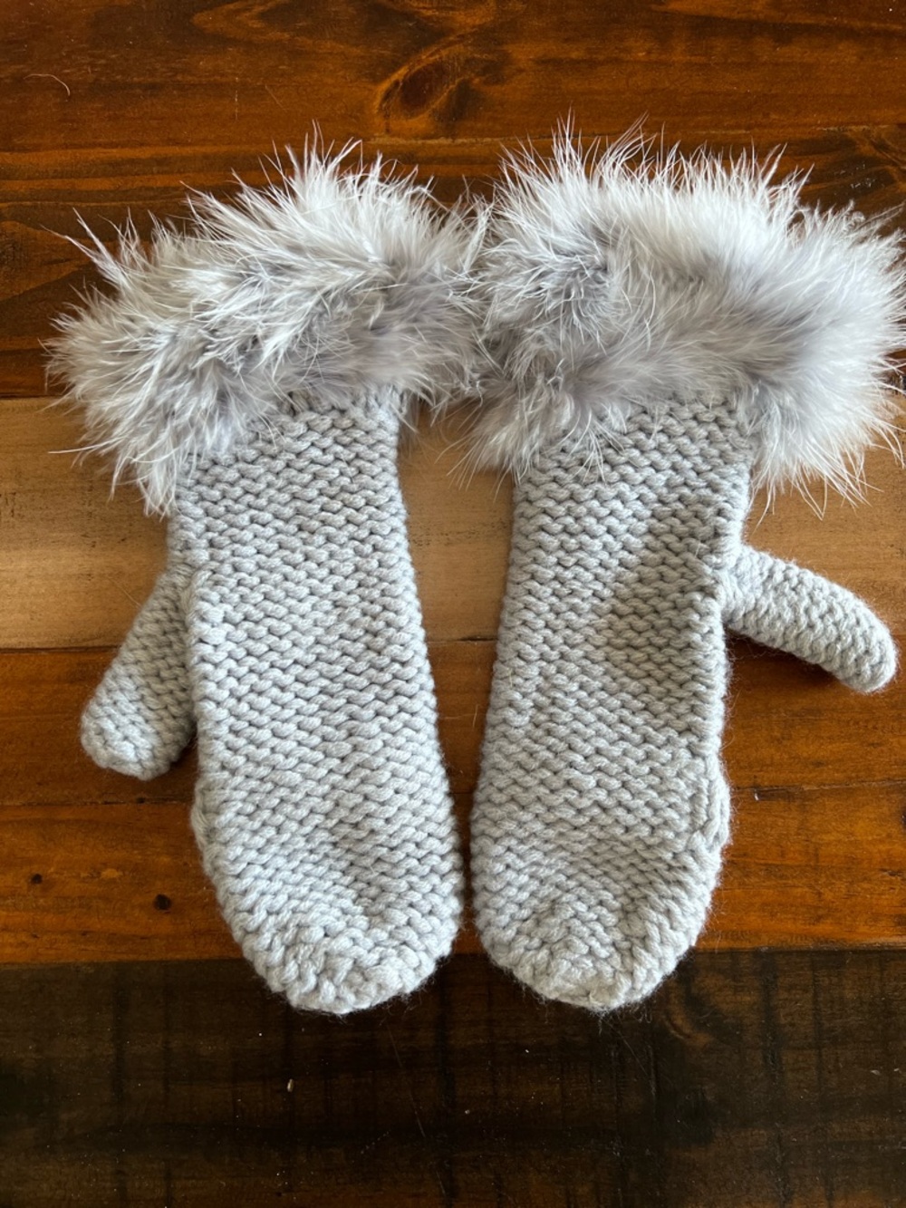 Blue mittens